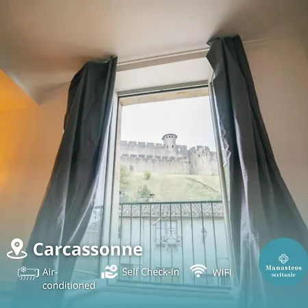 Face A La Cite, Terrasse Et Climatisation - Ae Apartment Carcassonne